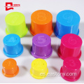 Juego educativo 9 tazas en diferentes colores